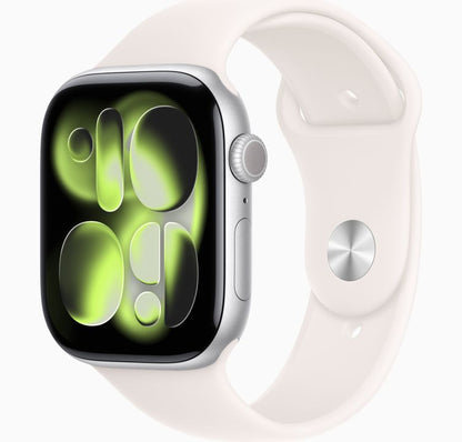 Apple Watch Series 11 46MM Silver Aluminum - Sport Band - GPS