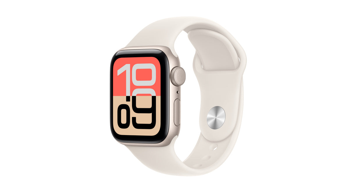 Apple Watch SE 3 GPS 40mm Starlight Aluminum Case with Starlight Sport Band - S/M