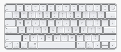 Magic Keyboard with Touch ID and Numeric Keypad - White Keys