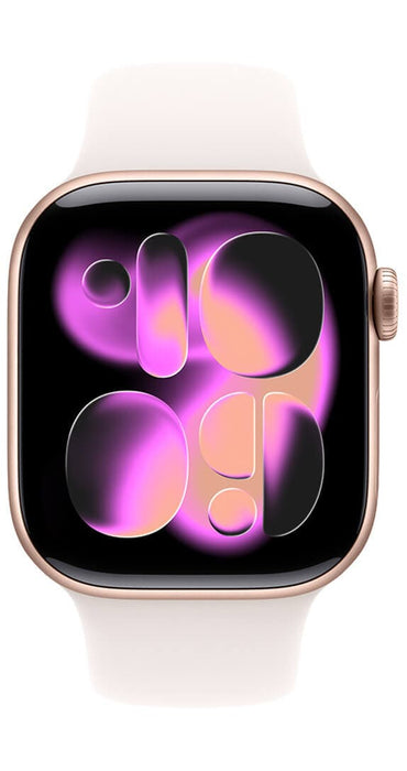 Apple Watch Series 11 GPS 42mm Rose Gold Aluminum Case with Light Blush Sport Band - M/L