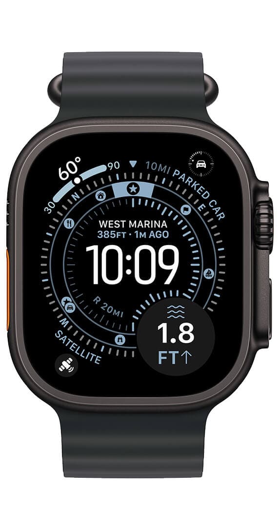 Apple Watch Ultra 3 GPS + Cellular 49mm Black Titanium Case with Black Ocean Band