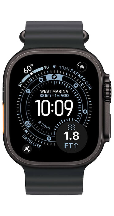 Apple Watch Ultra 3 GPS + Cellular 49mm Black Titanium Case with Black Ocean Band