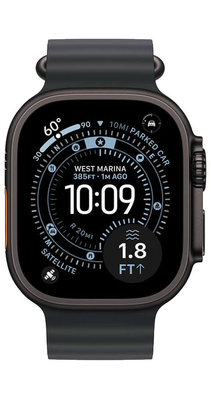 Apple Watch Ultra 3 GPS + Cellular 49mm Black Titanium Case with Black Ocean Band
