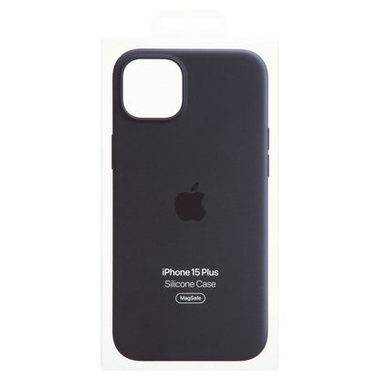 iPhone 15 Plus Silicone Case with MagSafe - Black
