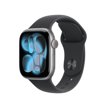 Apple Watch Series 11 GPS 46mm Space Gray Aluminum Case with Black Sport Band - M/L