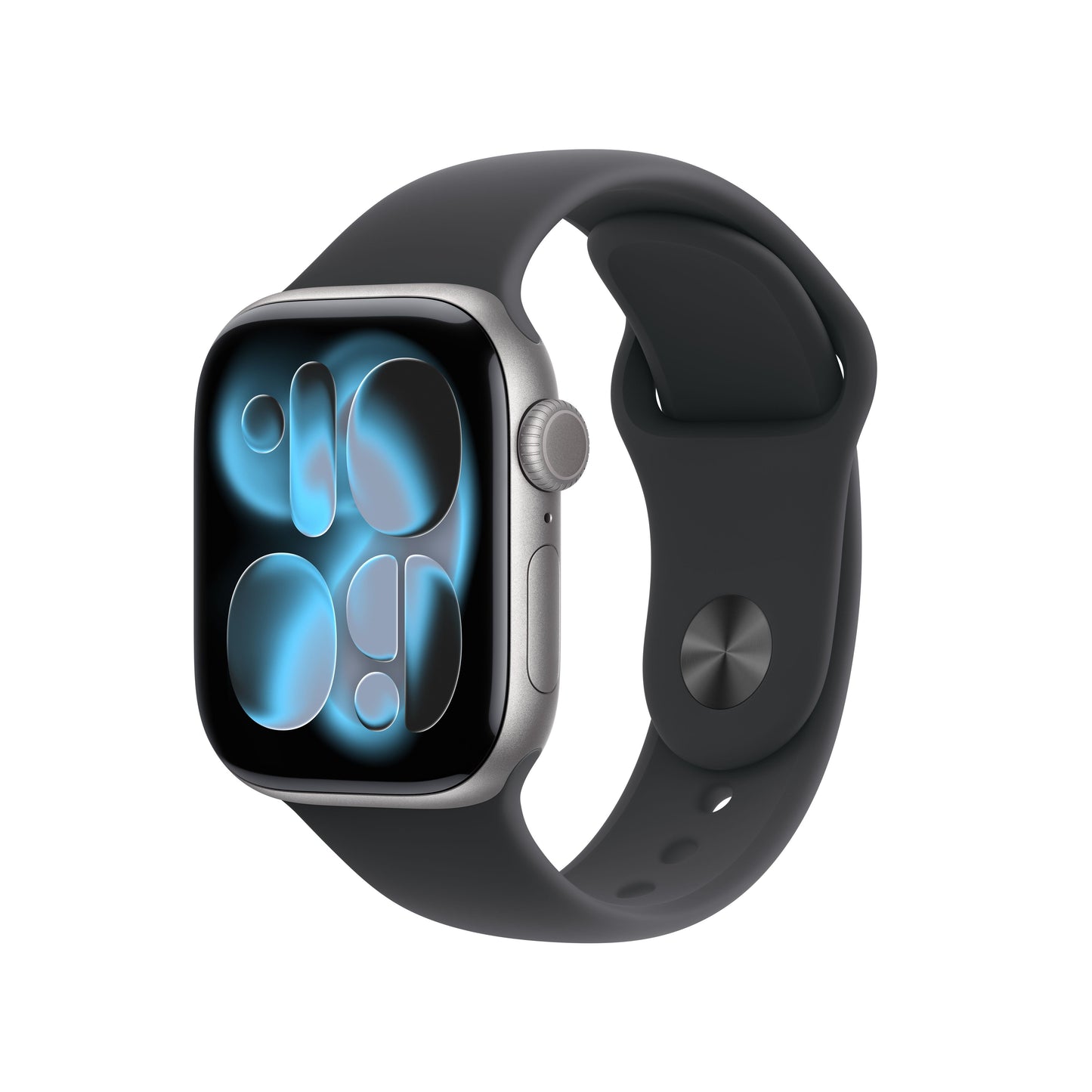 Apple Watch Series 11 GPS 42mm Jet Black Aluminum Case with Black Sport Band - M/L