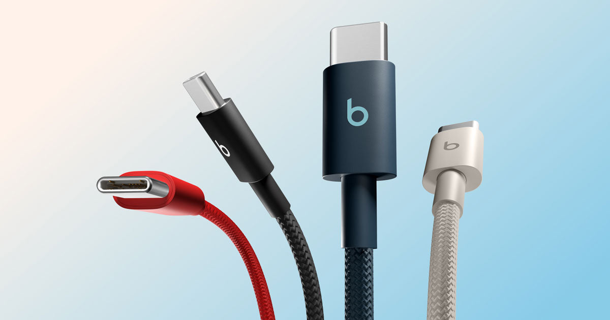 Apple Beats USB-C To USB-C Woven Cables (1.5 M) - Bolt Black (2-pack)