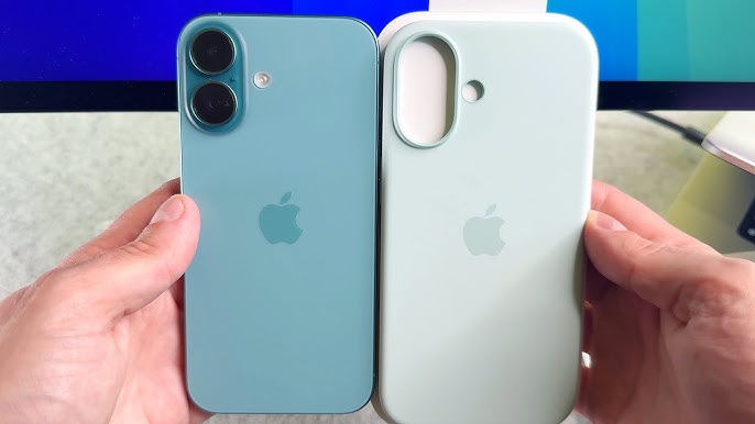 iPhone 16 Plus Silicone Case with MagSafe - Aquamarine