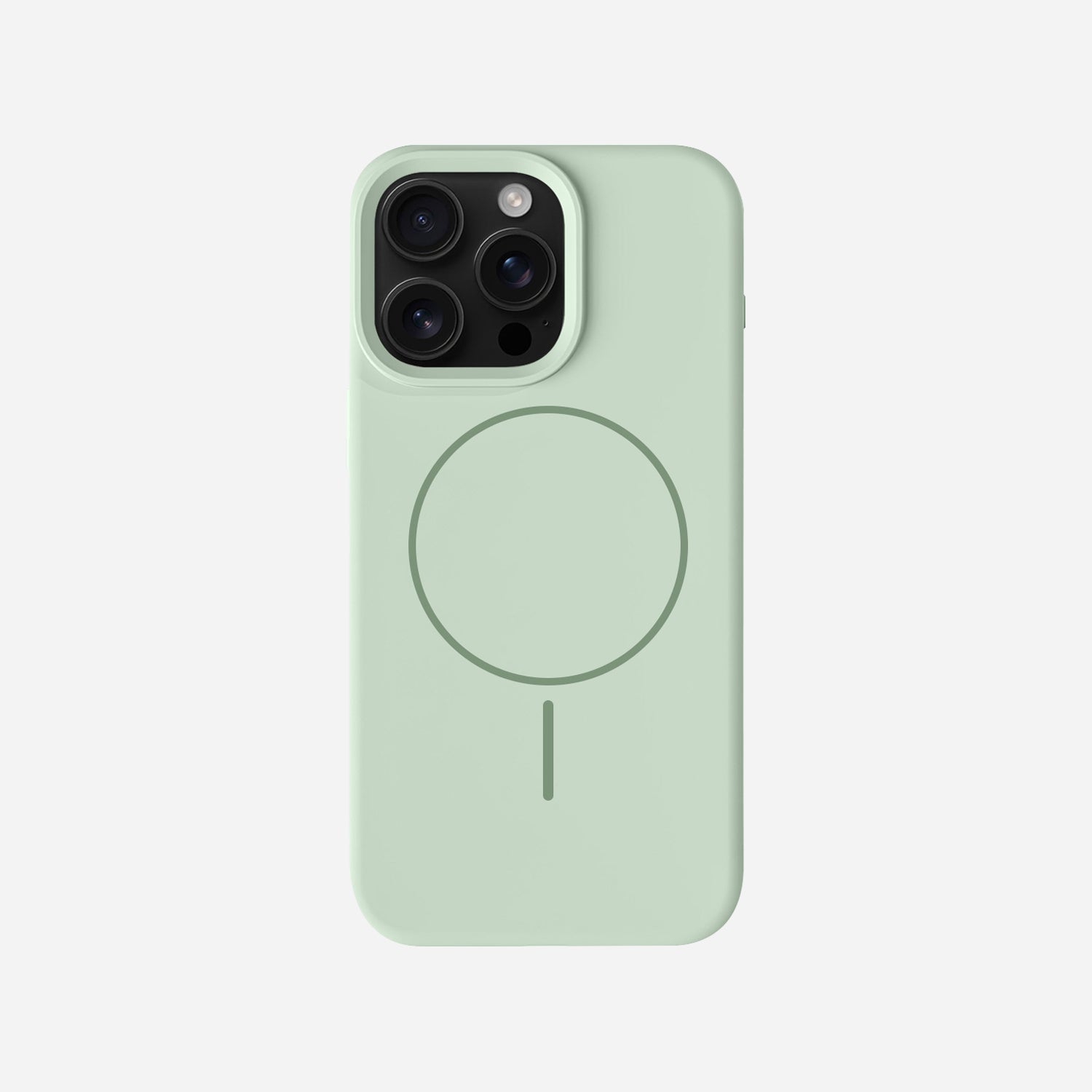 iPhone 15 Pro Max Silicone Case with MagSafe - Soft Mint