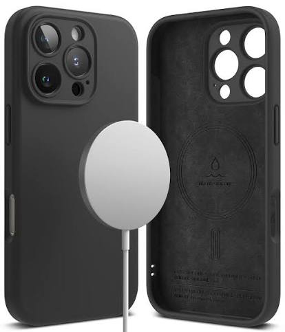 iPhone 16 Pro Silicone Case with MagSafe - Black