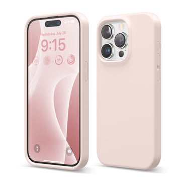iPhone 15 Pro Silicone Case - Light Pink