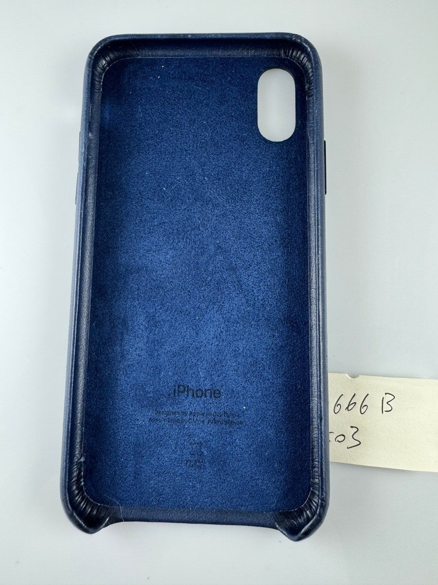 iPhone SE Leather Case - Midnight Blue