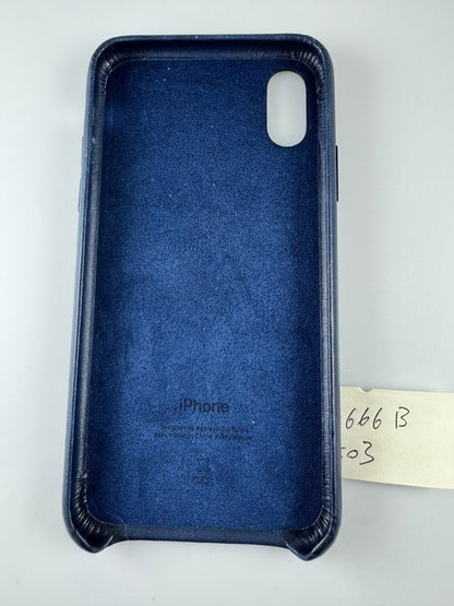 iPhone SE Leather Case - Midnight Blue