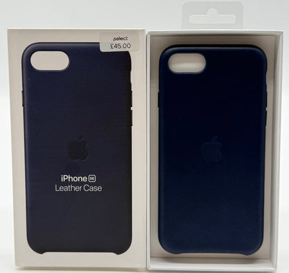 iPhone SE Leather Case - Midnight Blue