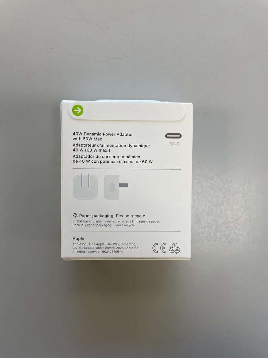 40W Dynamic Power Adapter with 60W Max
