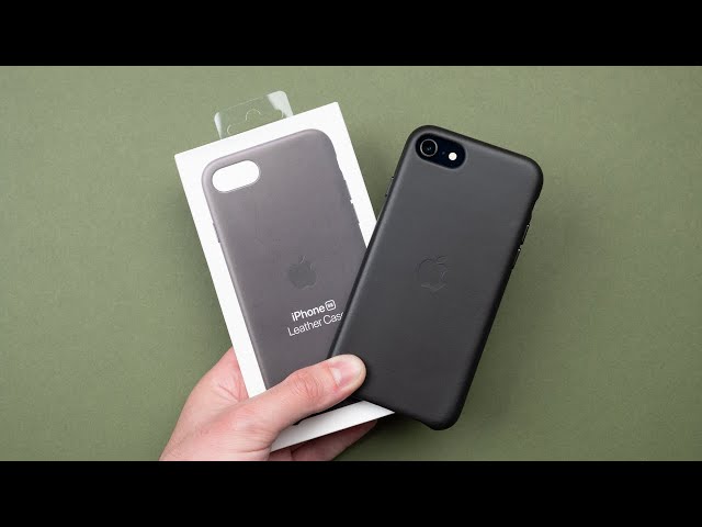 iPhone SE Leather Case - Black