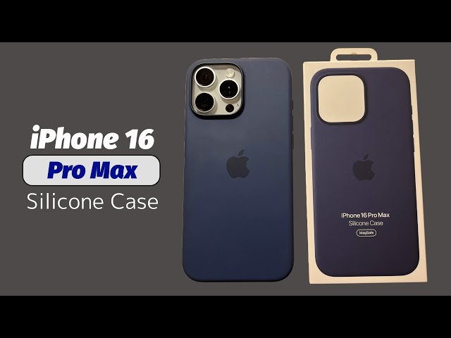 iPhone 16 Pro Max Silicone Case with MagSafe - Denim