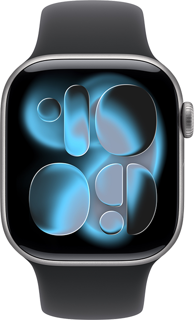Apple Watch Series 11 GPS 42mm Space Gray Aluminum Case with Black Sport Band - S/M