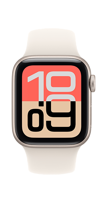 Apple Watch SE 3 GPS 40mm Starlight Aluminum Case with Starlight Sport Band - S/M