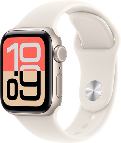 Apple Watch SE 3 GPS 40mm Starlight Aluminum Case with Starlight Sport Band - M/L